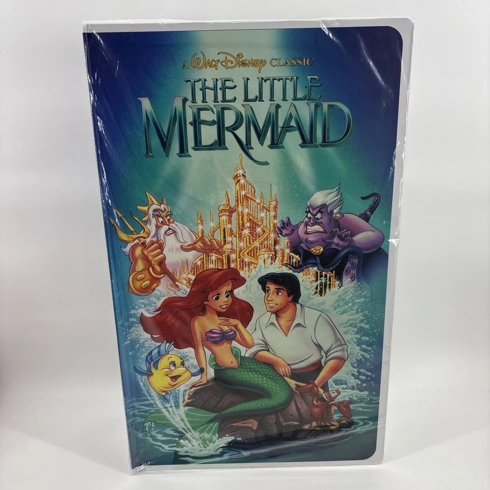 Disney The Little Mermaid Classic VHS Boxed Silk Touch Throw Blanket 50